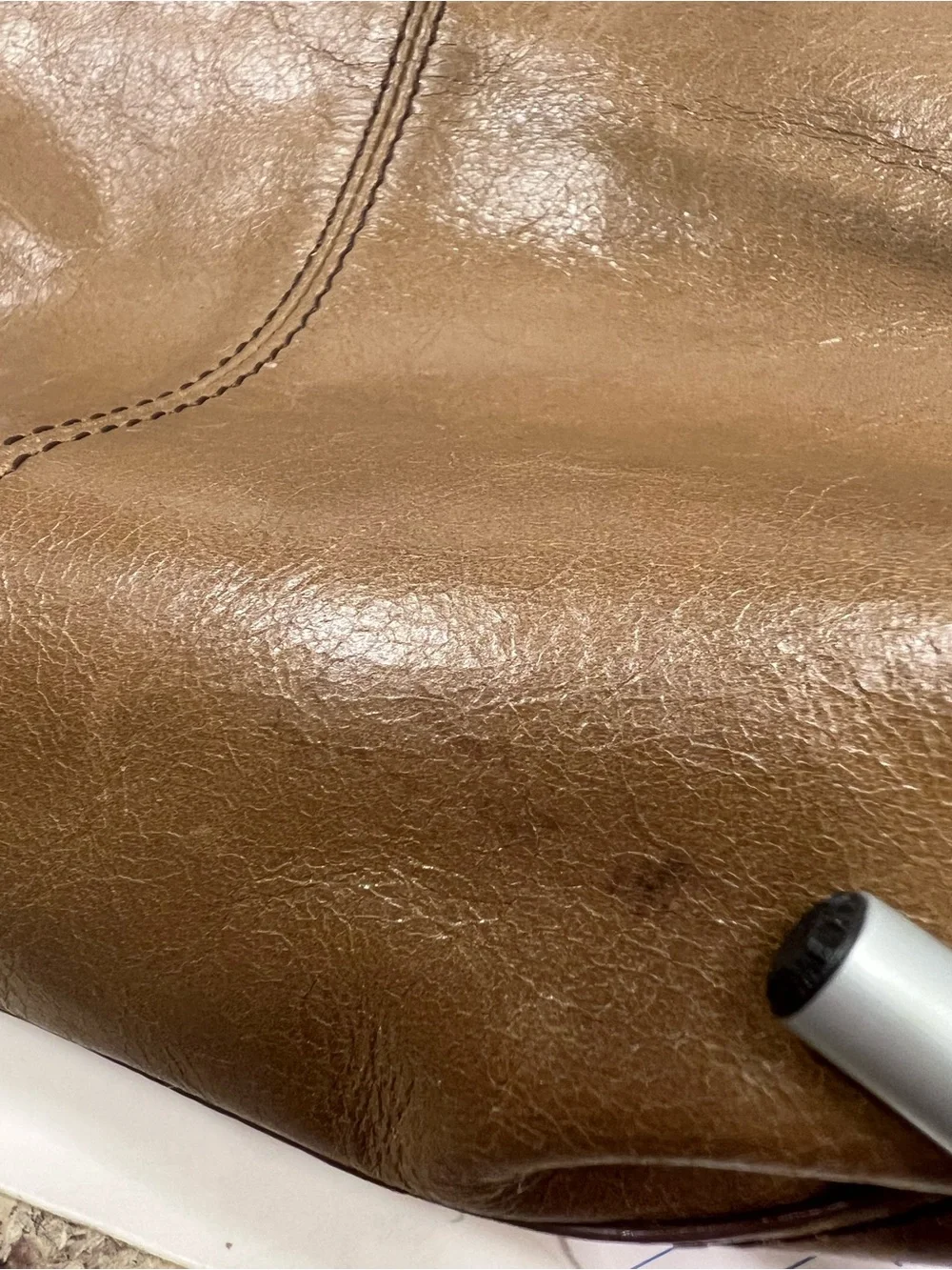Hobo Classic Brown Leather Tote Bag - Women's Handbag “ Read Call Outs”